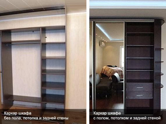 Каркас встраиваемого шкафа-купе